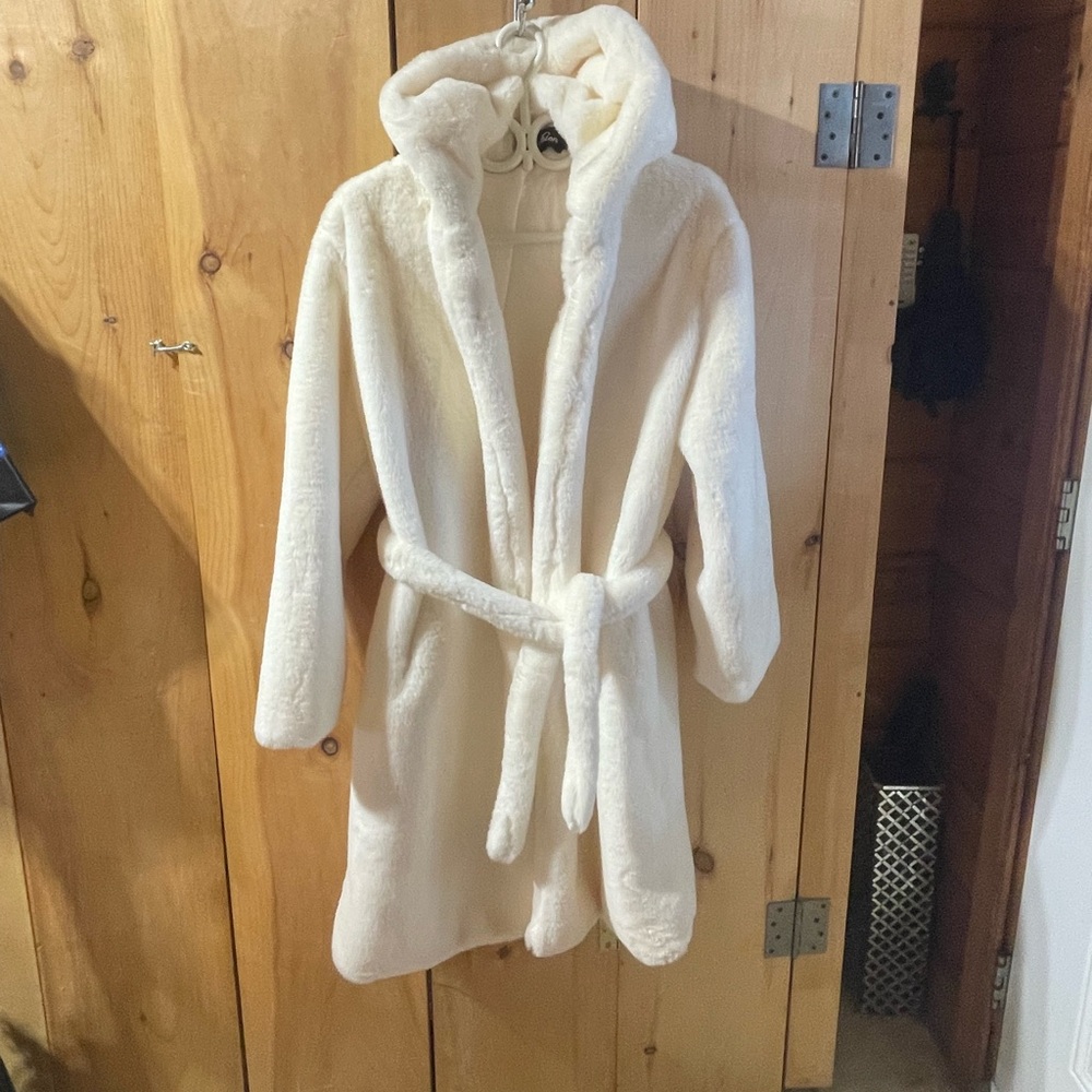New Fashion faux fur hooded coat